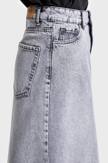 Maxi Denim Skirt - Ash