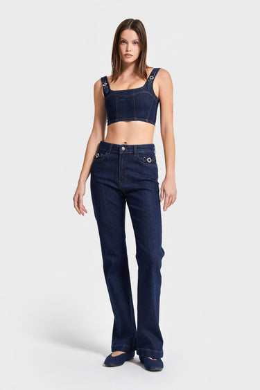 Flare Mid Rise Jeans