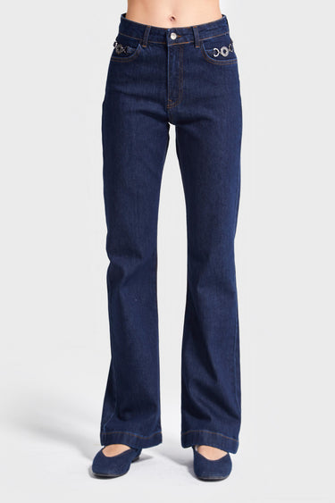 Flare Mid Rise Jeans