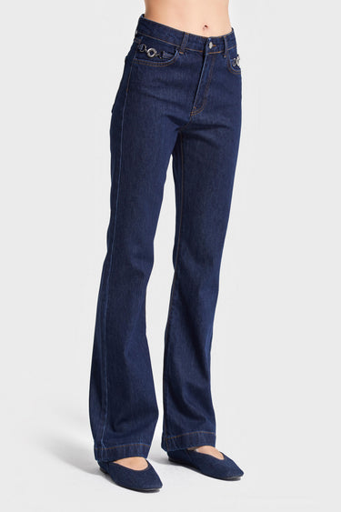 Flare Mid Rise Jeans