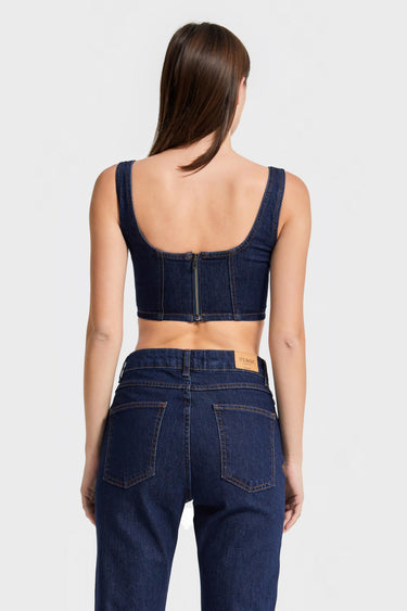 Cropped Denim Top
