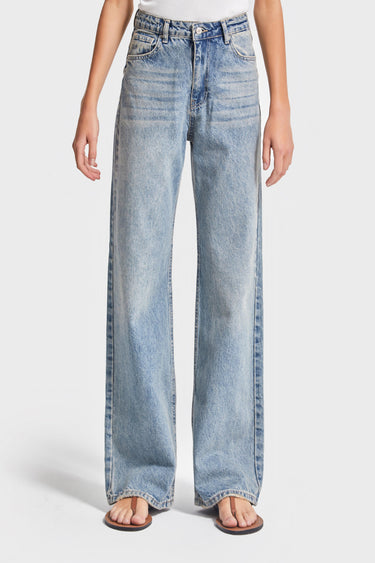EMMA Straight High Rise Jeans - Cornflower