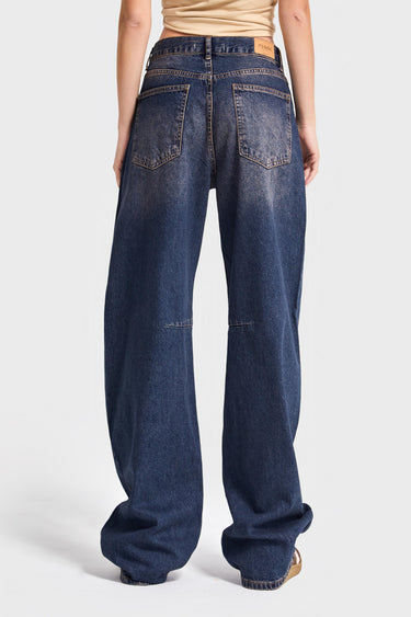 LUNA Baggy Mid Rise Jeans - Eclipse