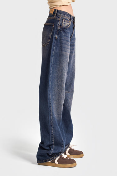LUNA Baggy Mid Rise Jeans - Eclipse