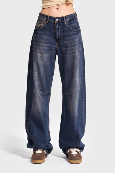 LUNA Baggy Mid Rise Jeans - Eclipse