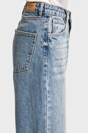 EMMA Straight High Rise Jeans - Cornflower