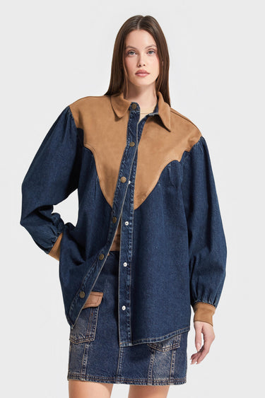 Oversized Denim Shirt
