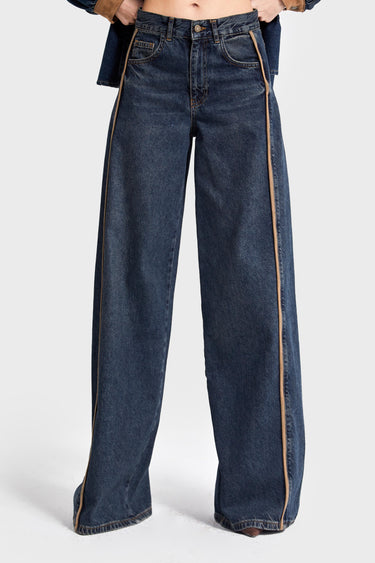Palazzo Mid Rise Jeans