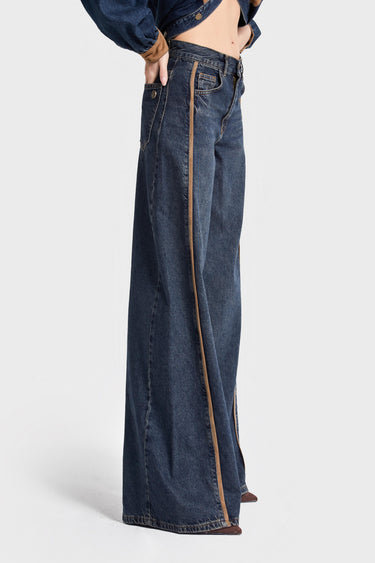 Palazzo Mid Rise Jeans