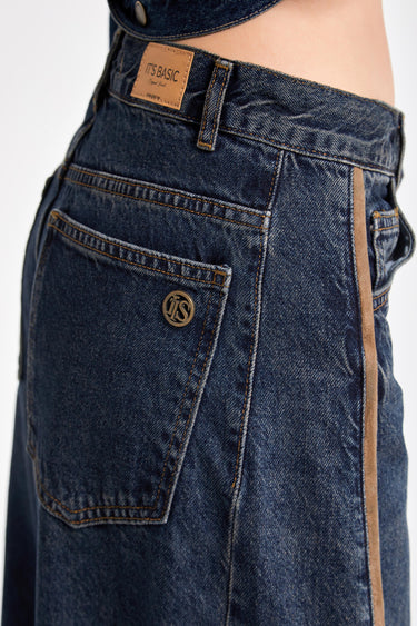 Palazzo Mid Rise Jeans