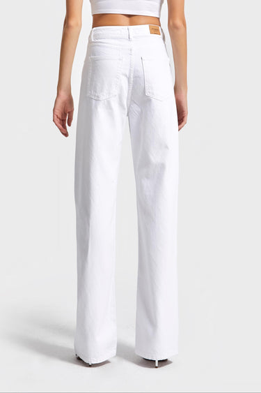 Rhinestone Straight High Rise Jeans