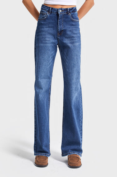 Straight Mid Rise Jeans