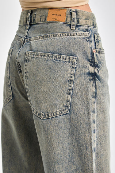 SOFIA Loose High Rise Jeans - Mustard