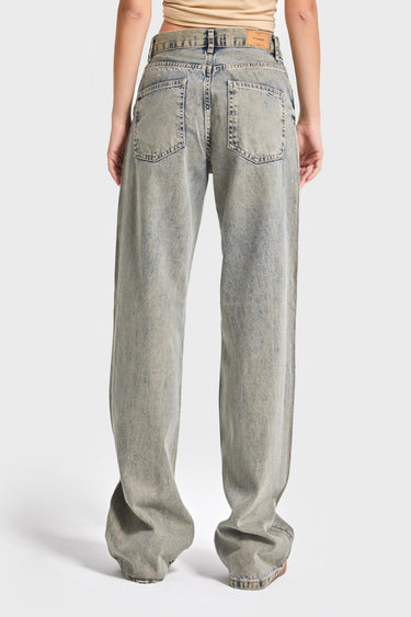 SOFIA Loose High Rise Jeans - Mustard