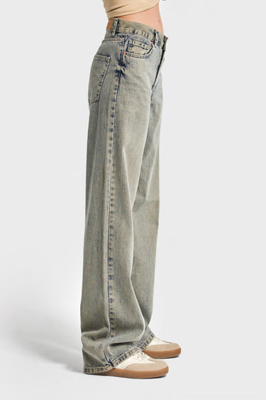 SOFIA Loose High Rise Jeans - Mustard