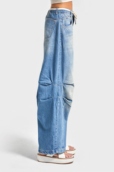 Barrel Balloon Mid Rise Jeans