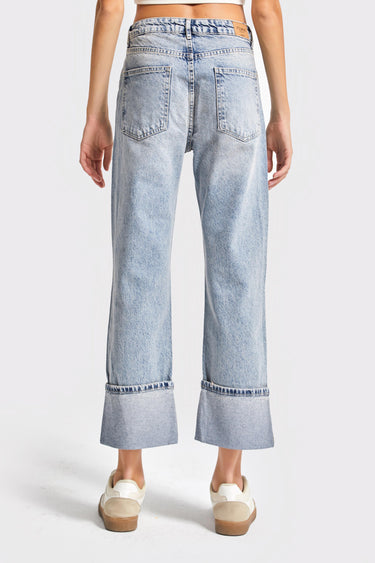 Straight Mid Rise Jeans