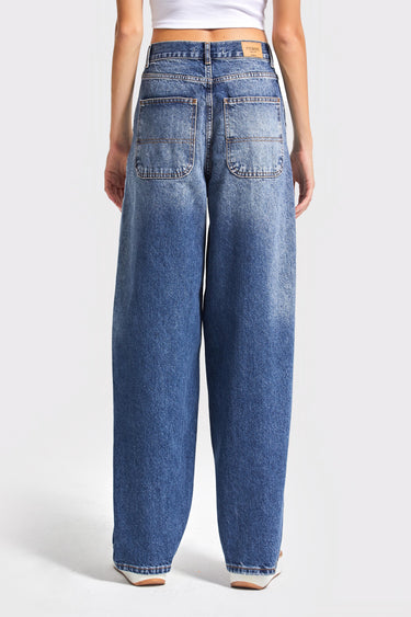 NORA Skater Mid Rise Jeans - Royal Blue