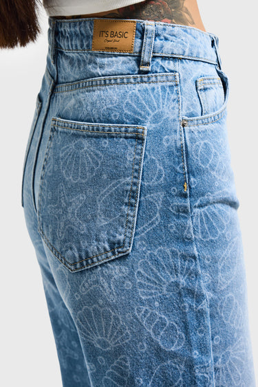 STRAIGHT HIGH RISE JEANS