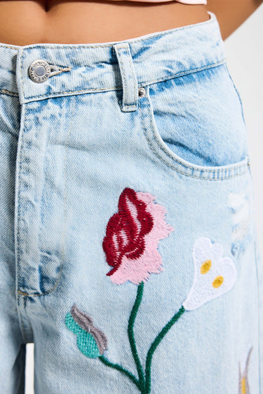 PALAZZO MID RISE JEANS