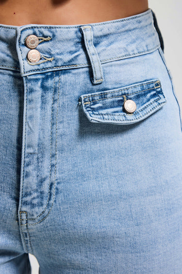 FLARE HIGH RISE JEANS