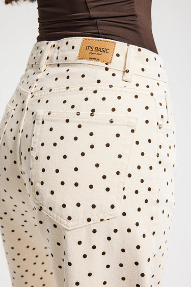 POLKA LOOSE MID RISE JEANS