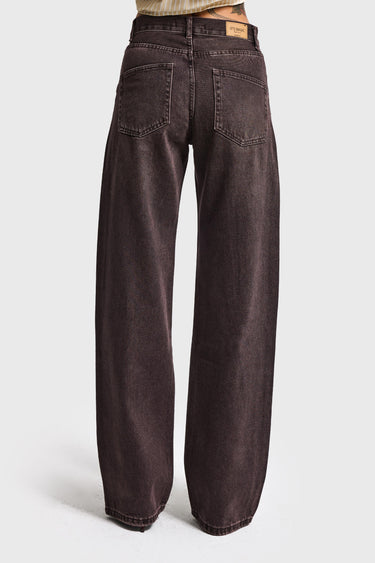 SOFIA Loose High Rise Jeans - Chocolate
