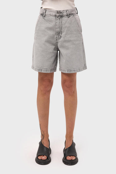 BERMUDA DENIM SHORT - LIGHT GRAY