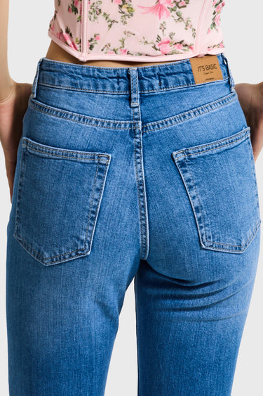 FLARE HIGH RISE JEANS