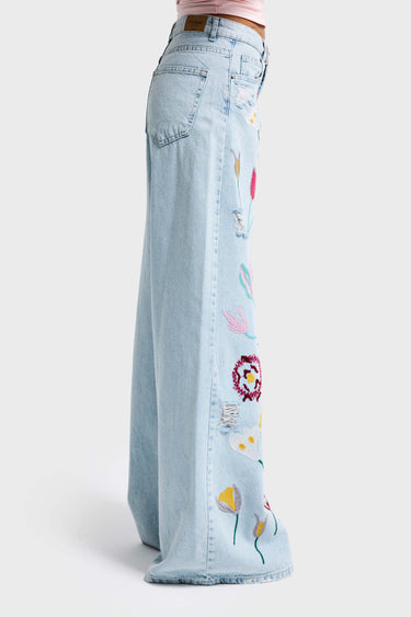 PALAZZO MID RISE JEANS