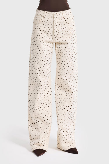 POLKA LOOSE MID RISE JEANS