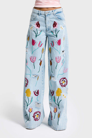 PALAZZO MID RISE JEANS