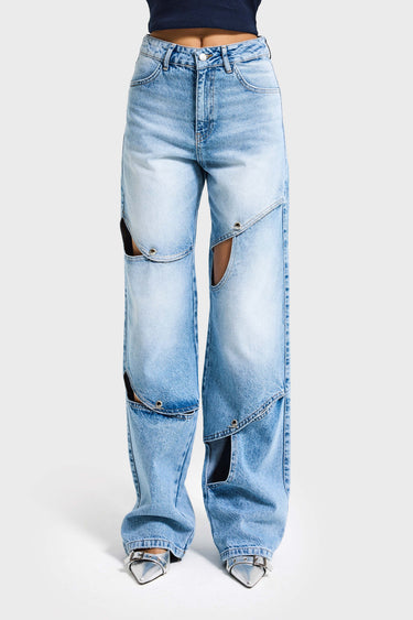 LOOSE HIGH RISE JEANS