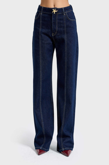 STRAIGHT MID RISE JEANS