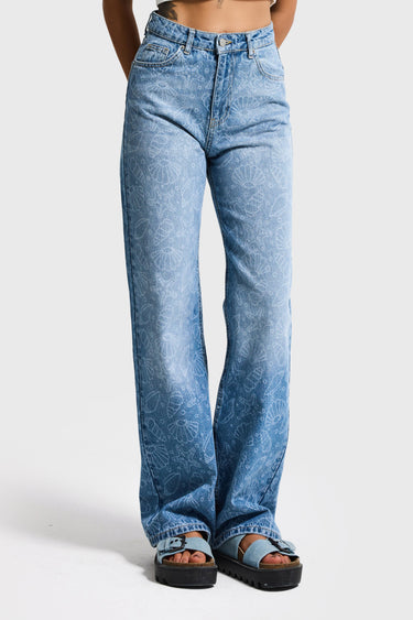 STRAIGHT HIGH RISE JEANS