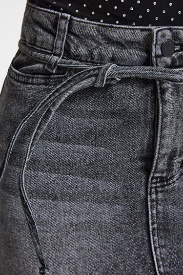 MINI DENIM SKIRT - ASH