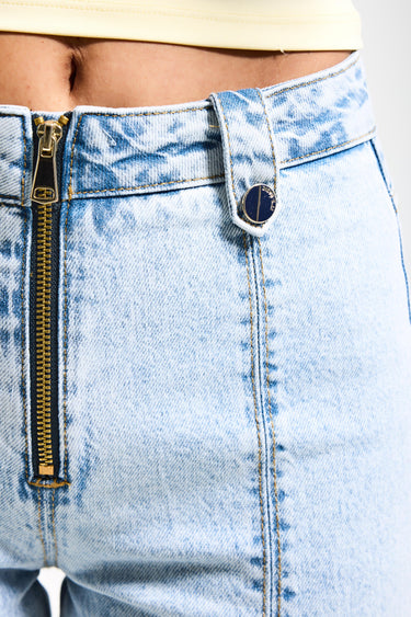 FLARE MID RISE JEANS