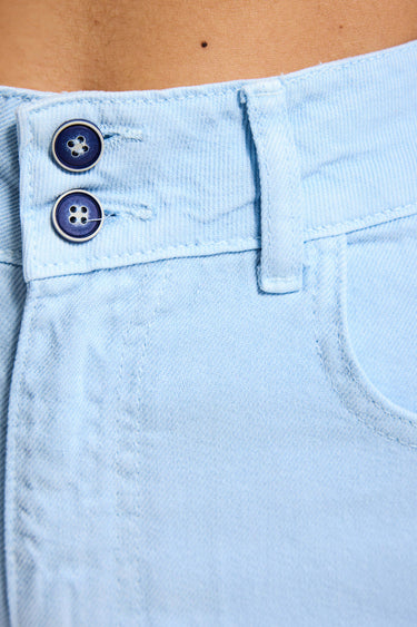 MINI DENIM SHORT - AQUA