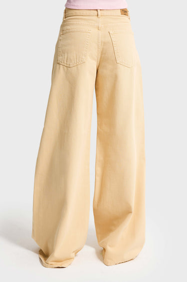 ELENA PALAZZO MID RISE JEANS - PEACH