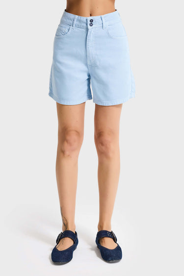 MINI DENIM SHORT - AQUA