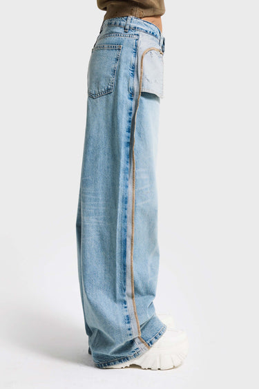 SUPER BAGGY MID RISE JEANS