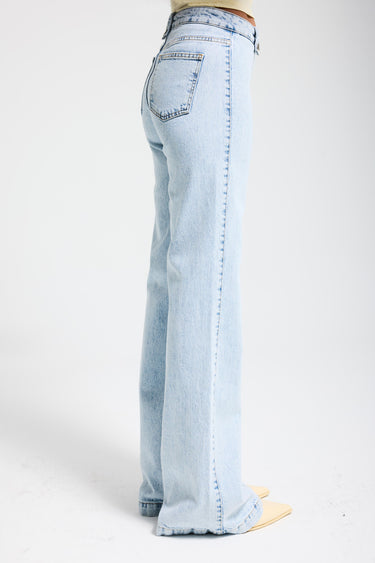 FLARE MID RISE JEANS