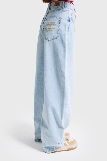 BARREL BALLOON MID RISE JEANS - ICE