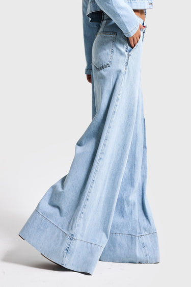 PALAZZO MID RISE JEANS