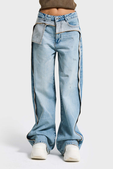 SUPER BAGGY MID RISE JEANS