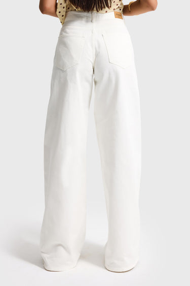 ELENA PALAZZO MID RISE JEANS - OFF WHITE