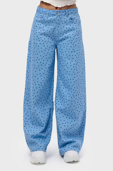 POLKA SUPER BAGGY MID RISE JEANS