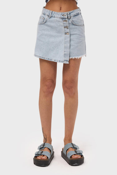 MINI DENIM SKORT - ICE