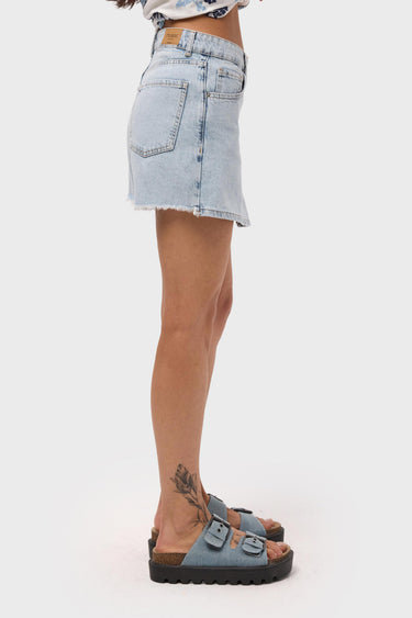 MINI DENIM SKORT - ICE