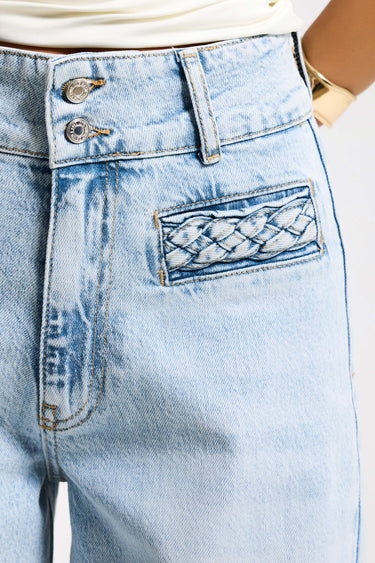 WIDE HIGH RISE JEANS